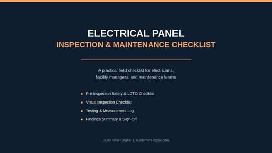 Electrical Panel Inspection & Maintenance Checklist